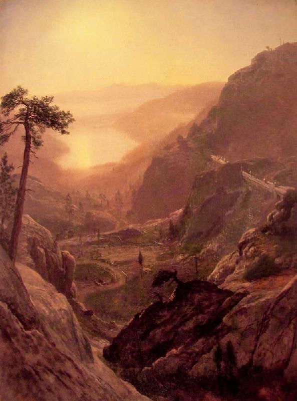 Albert Bierstadt View of Donner Lake, California